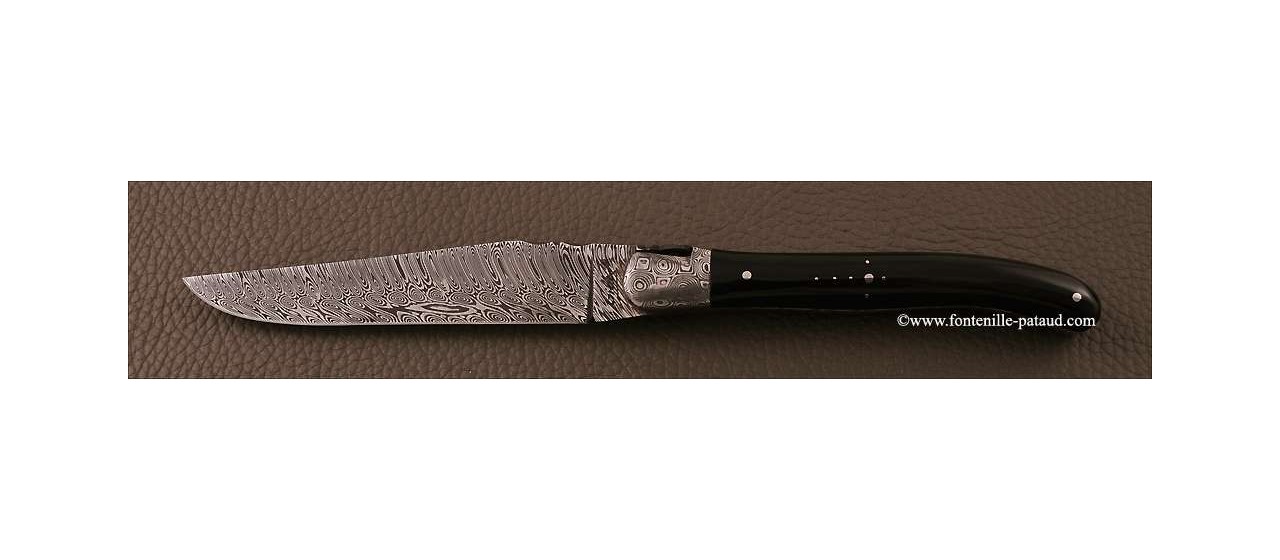 Laguiole Forged Steak Knives Black Horn Tip