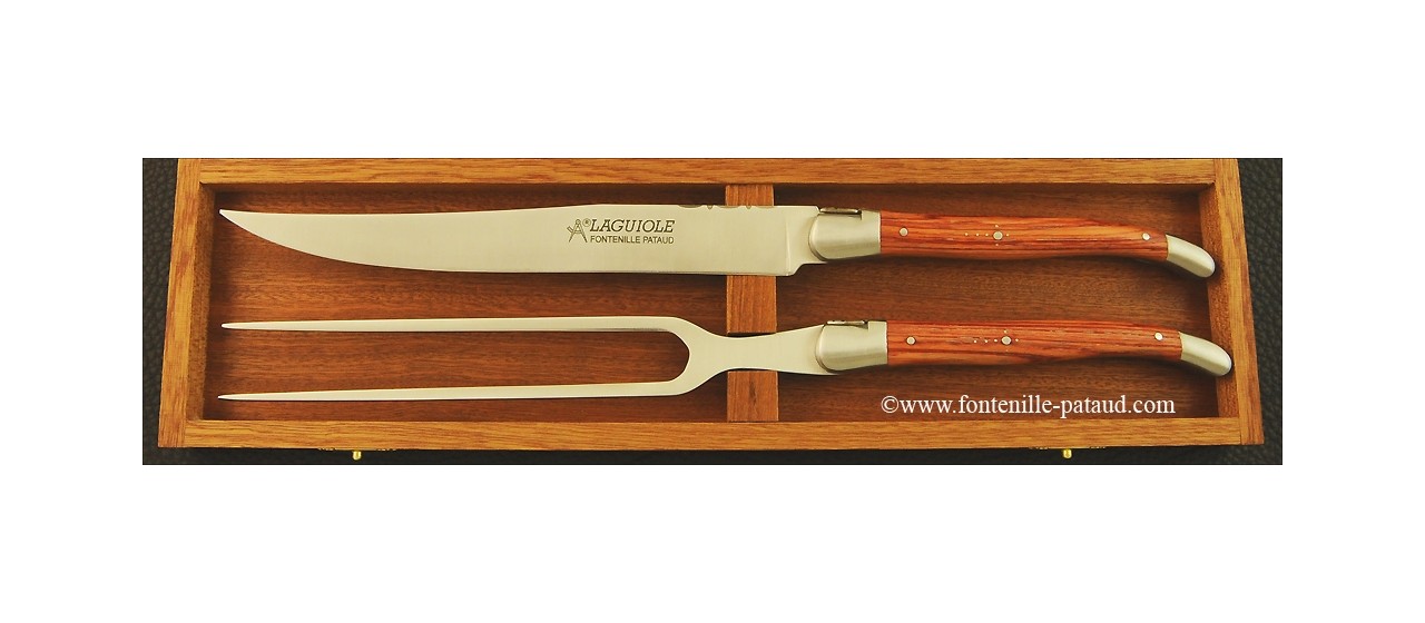 Laguiole Knife Carving Set Rosewood