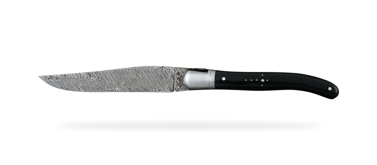 Laguiole Forged Steak Knives Black Horn Tip
