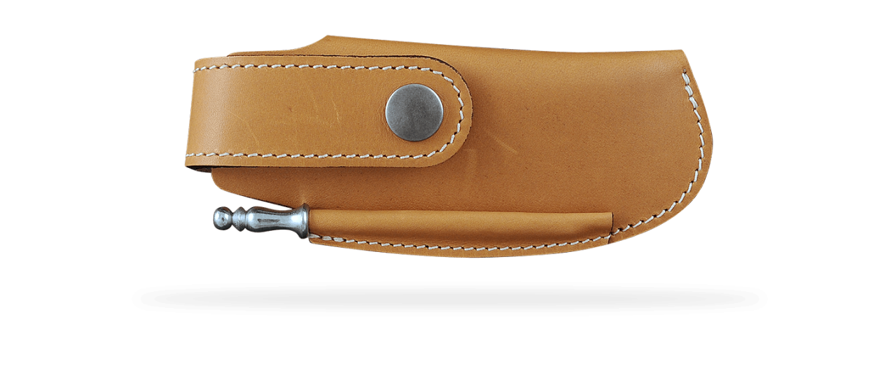 Trekking Leather Sheath for 10 to 13 cm Knife - Laguiole Imports