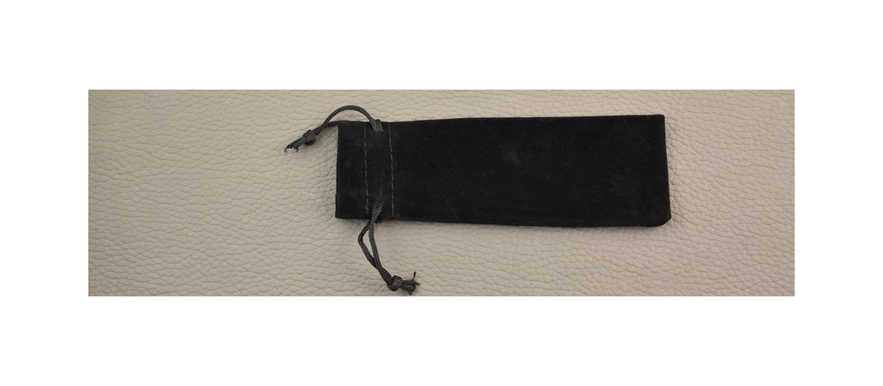 Black velvet pouch