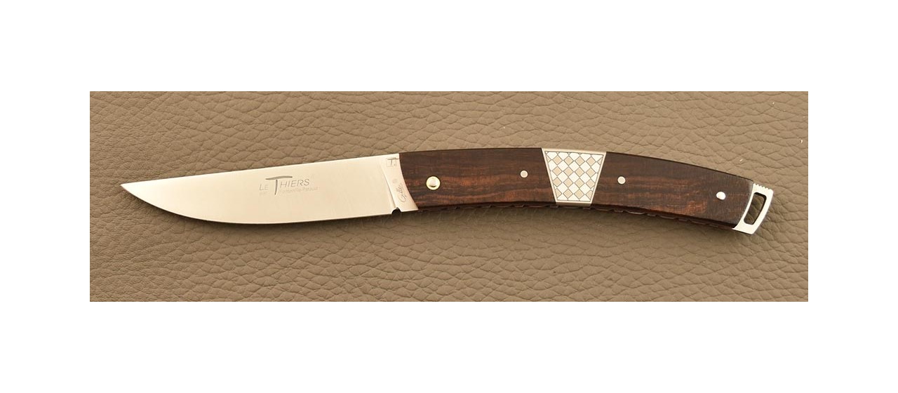 Le Thiers® Nature pen knife Ironwood & engraving