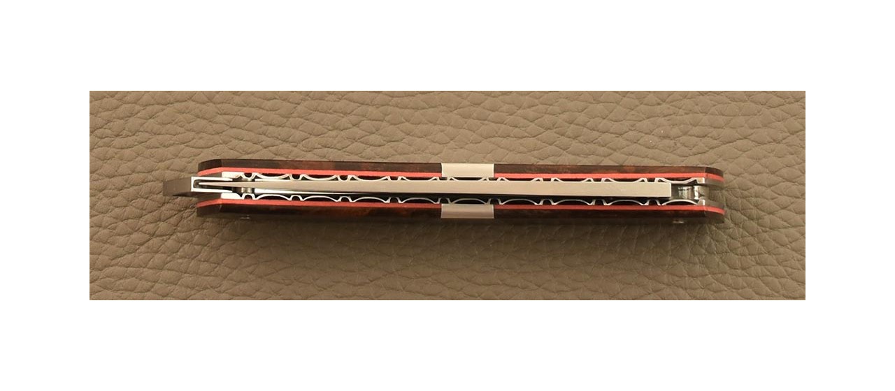 Le Thiers® Nature pen knife Ironwood & engraving