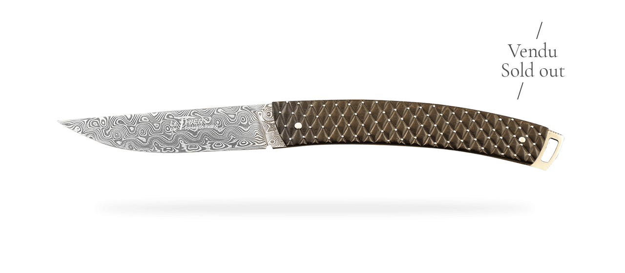 Le Thiers® Nature Damascus Quilted ebony