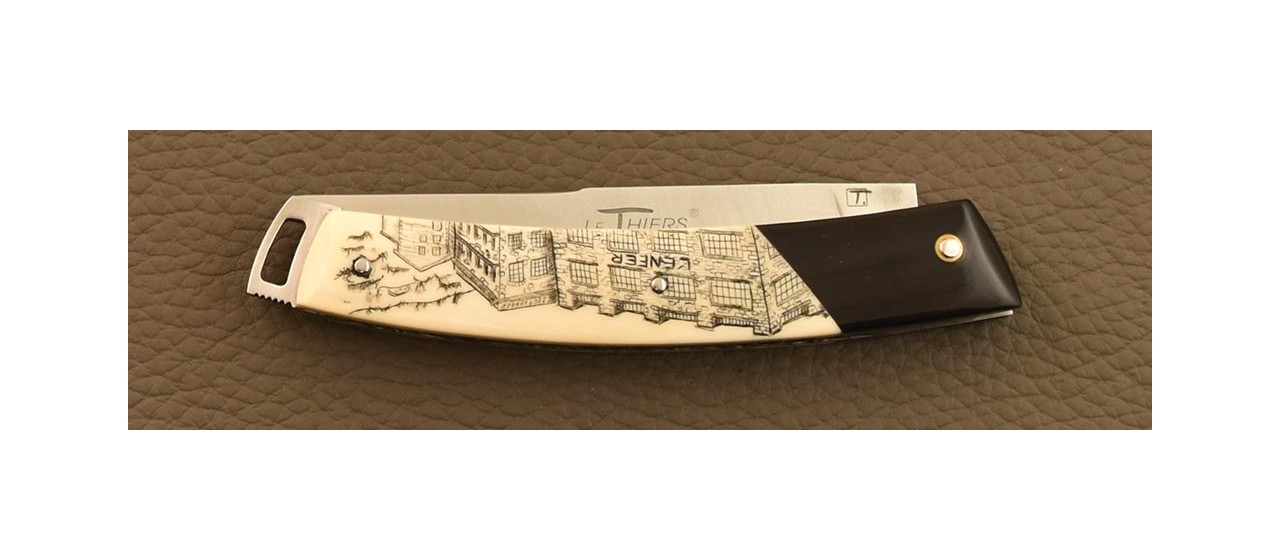 Coffret collection de 3 couteaux Le Thiers® Scrimshaw