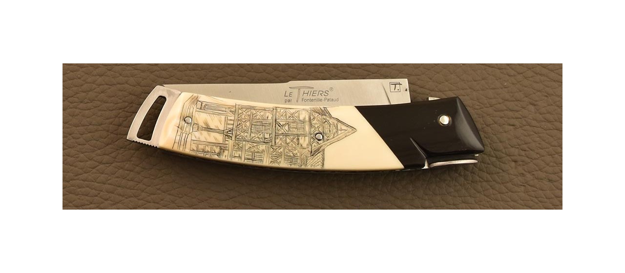 Coffret collection de 3 couteaux Le Thiers® Scrimshaw