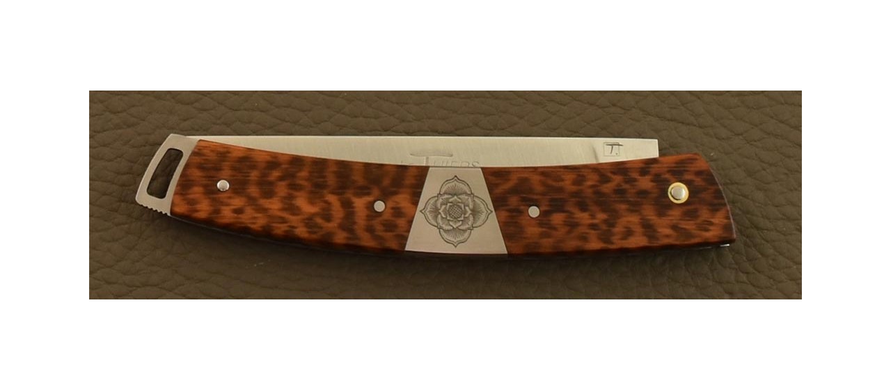 Le Thiers® Nature pen knife amourette & engraving