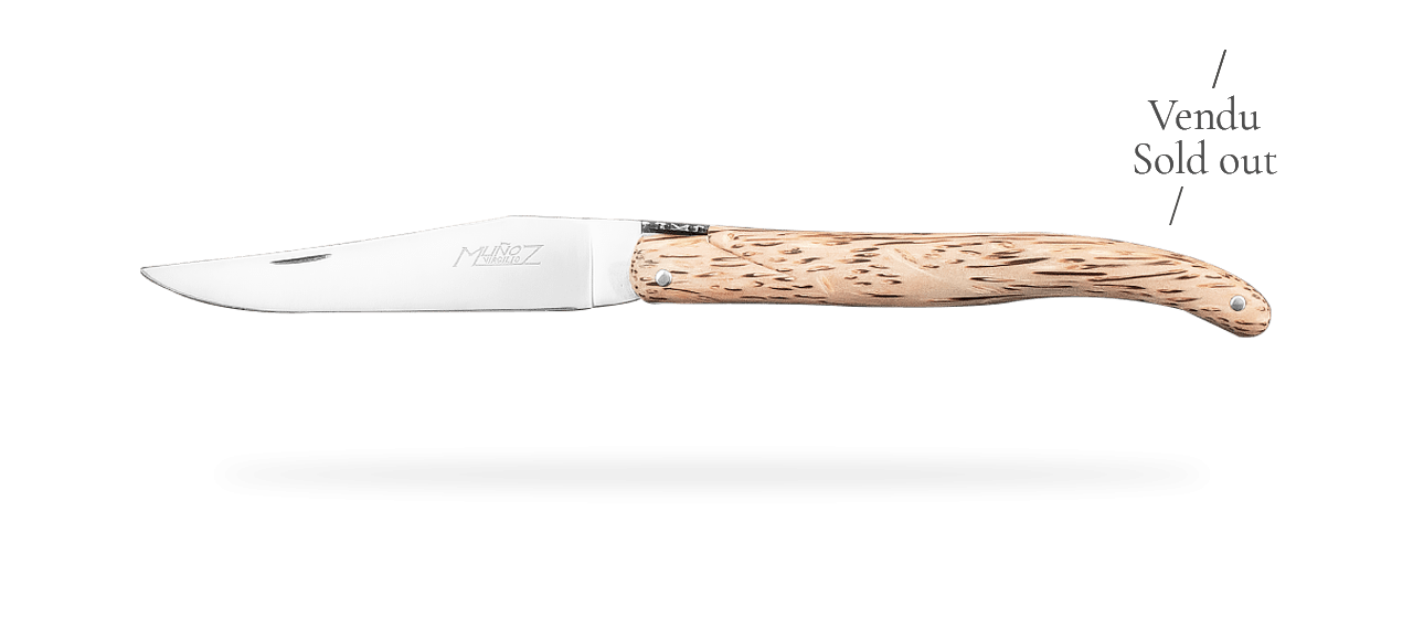 Laguiole Flower Full Handle Palm Tree 12 cm knife,  Virgilio Muñoz