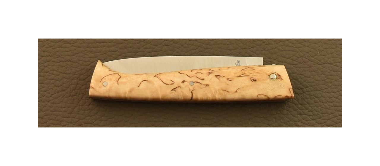 Lombard knife curly birch