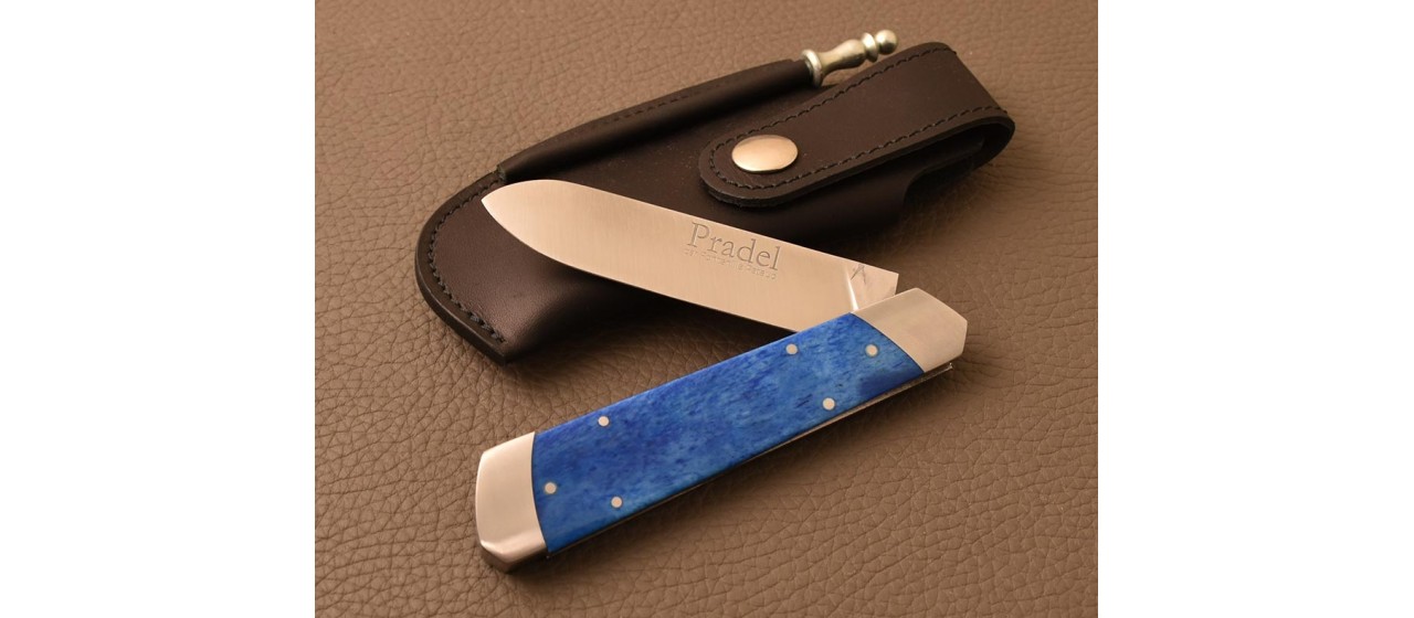 Le Pradel french knife Blue Bone