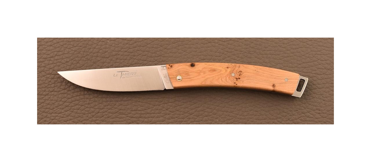 Le Thiers® Pocket Full handle Juniper burl